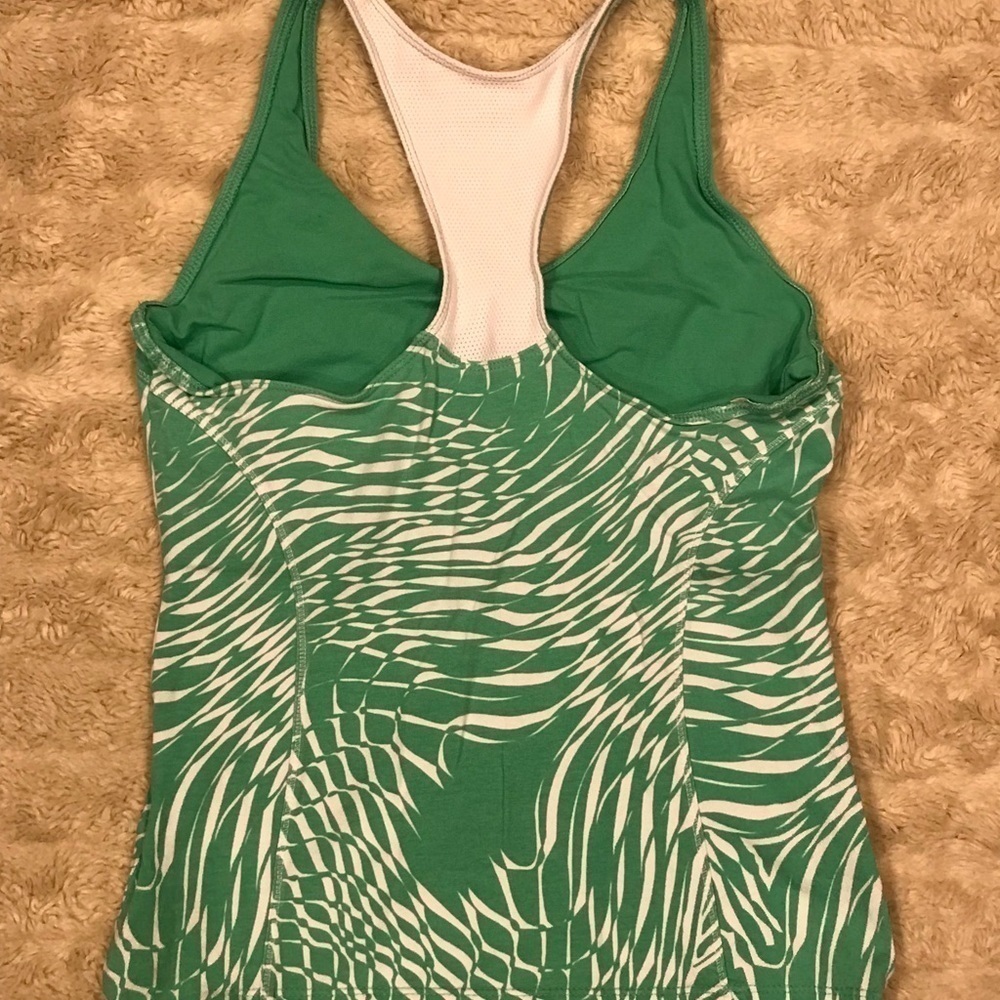 Nike activewear green/white racerback top Size Small - Picture 4 of 5